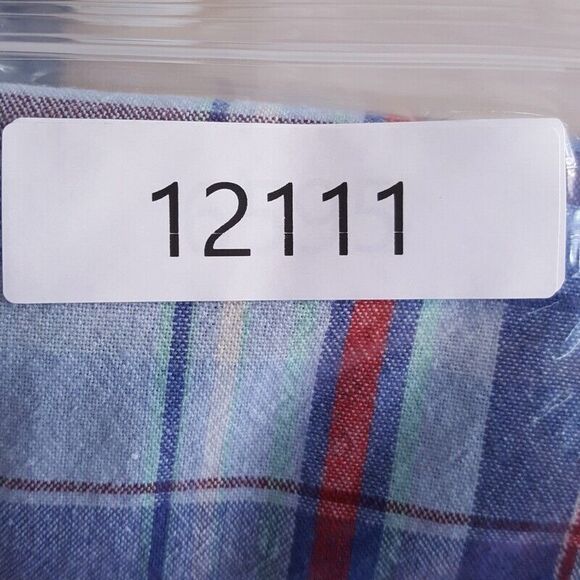 A.P.C. Shirt Mens XL Blue Plaid Button Up Pocket Long Sleeve Casual $270 - Picture 10 of 10